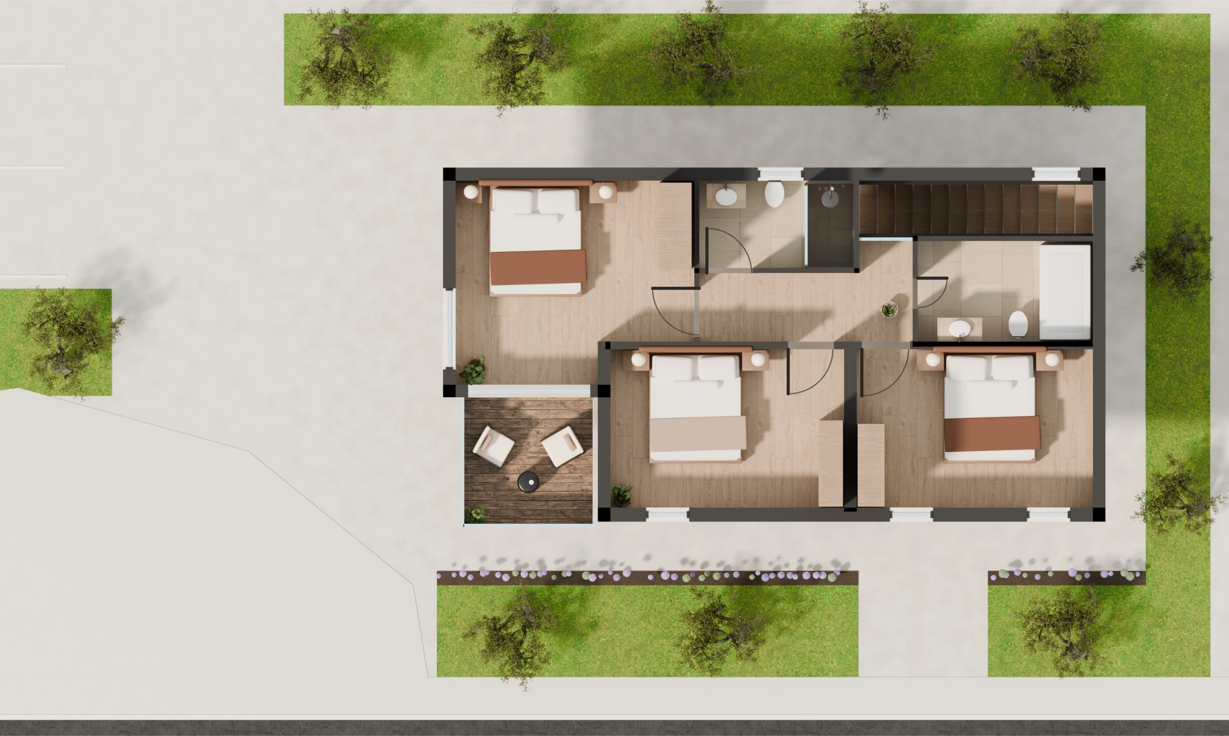 Compass on the Lake floor plan, TYPE C (detached), First floor