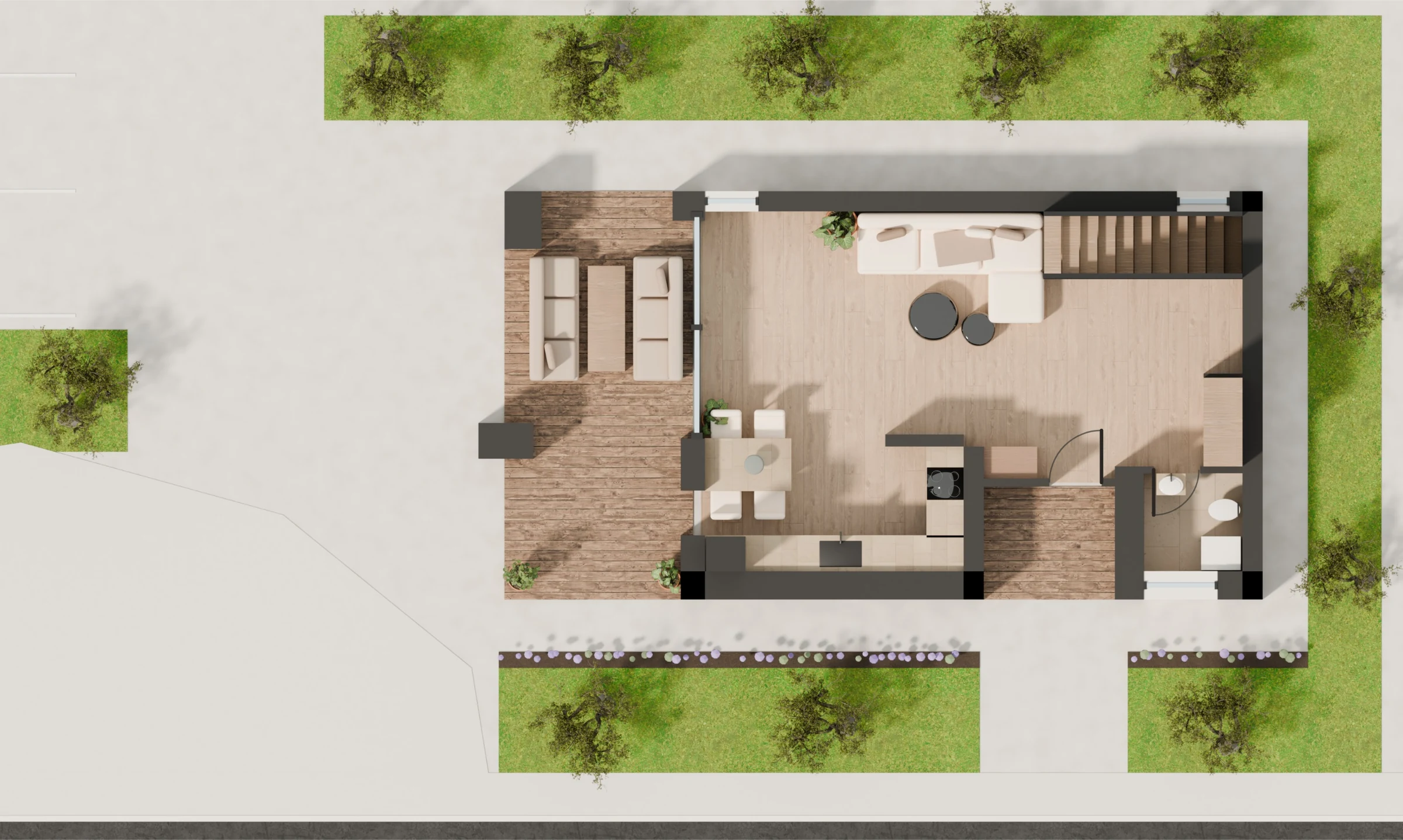 Compass on the Lake floor plan, TYPE C (detached), Ground floor