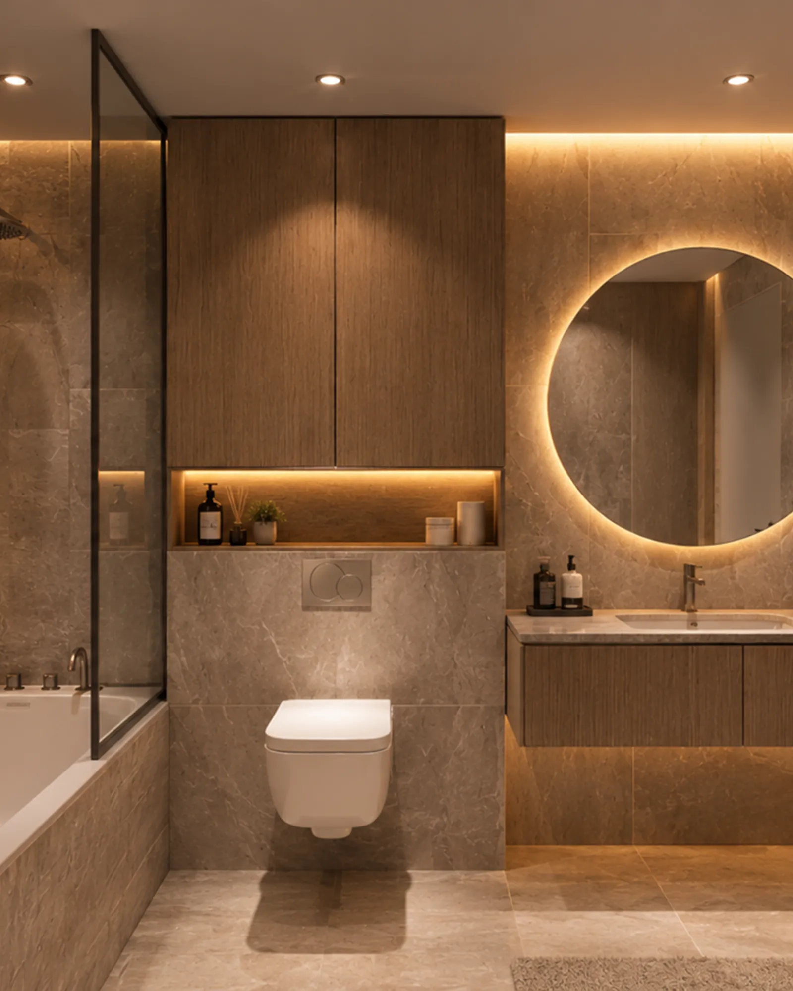 Bathroom with bathtub, Compass on the Lake villa
