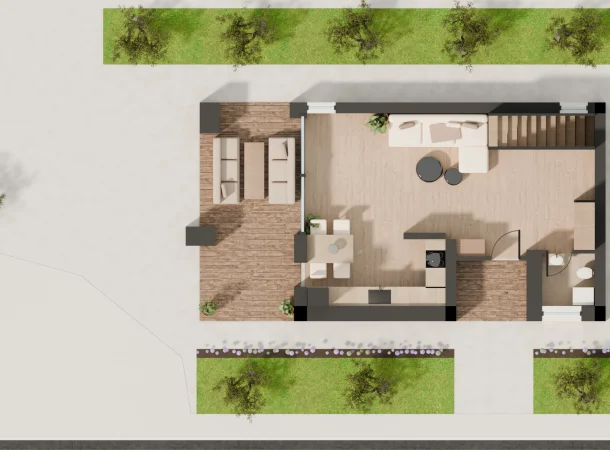 Compass on the Lake floor plan, TYPE C (detached), Ground floor