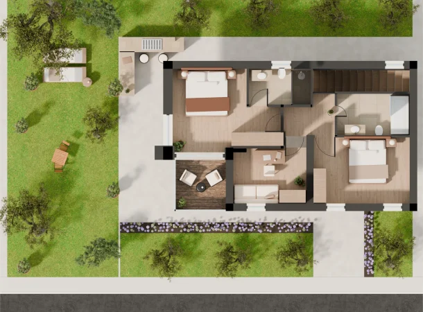 Compass on the Lake floor plan, TYPE A, First floor