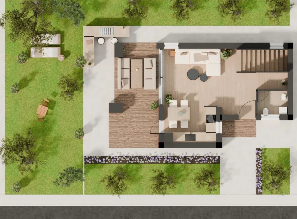 Compass on the Lake floor plan, TYPE A, Ground floor