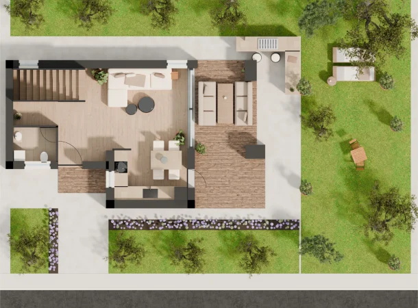 Compass on the Lake floor plan, TYPE B, Ground floor